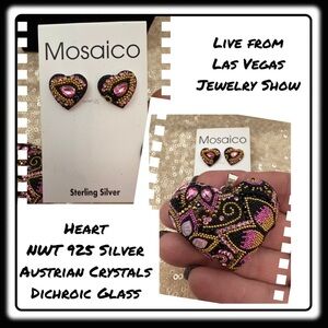 NWT Mosaico Austrian Crystal necklace & earrings 💕💕 new line! 💕💕
